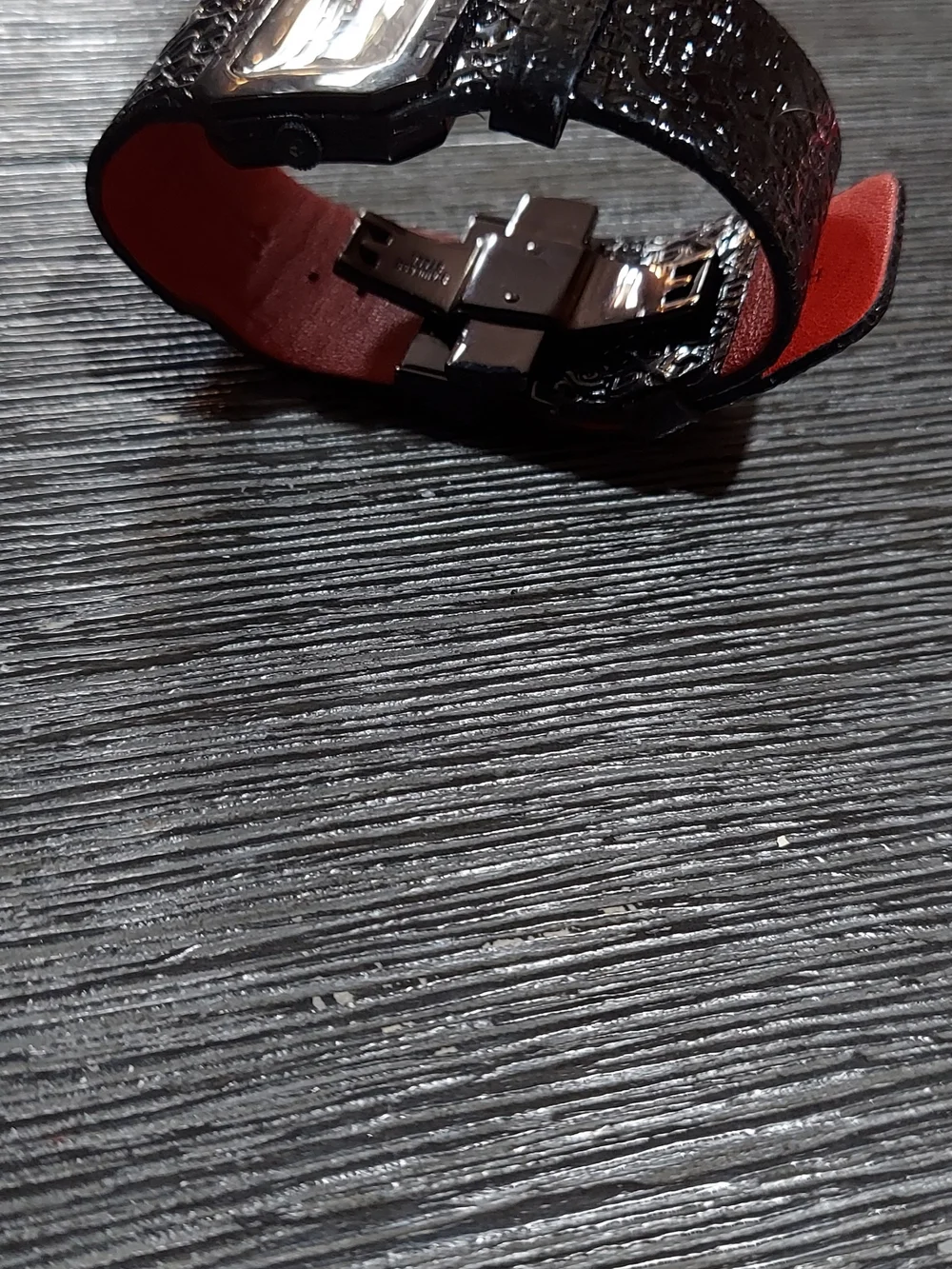 Gianfranco Ferré Black Watch with Red Accent